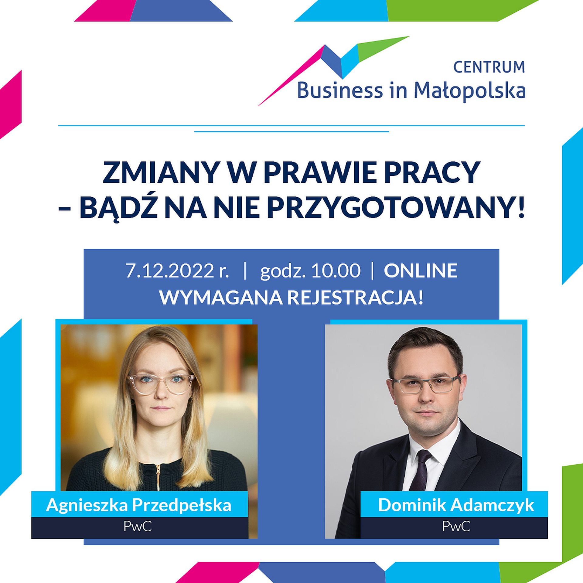 "Zmiany w prawie pracy - bądź na nie przygotowany" - bezpłatne szkolenie online