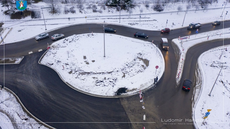 Nowe rondo z lotu ptaka