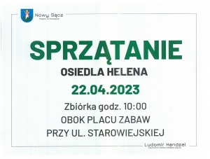 Sprzątanie osiedla Helena 22 kwietnia