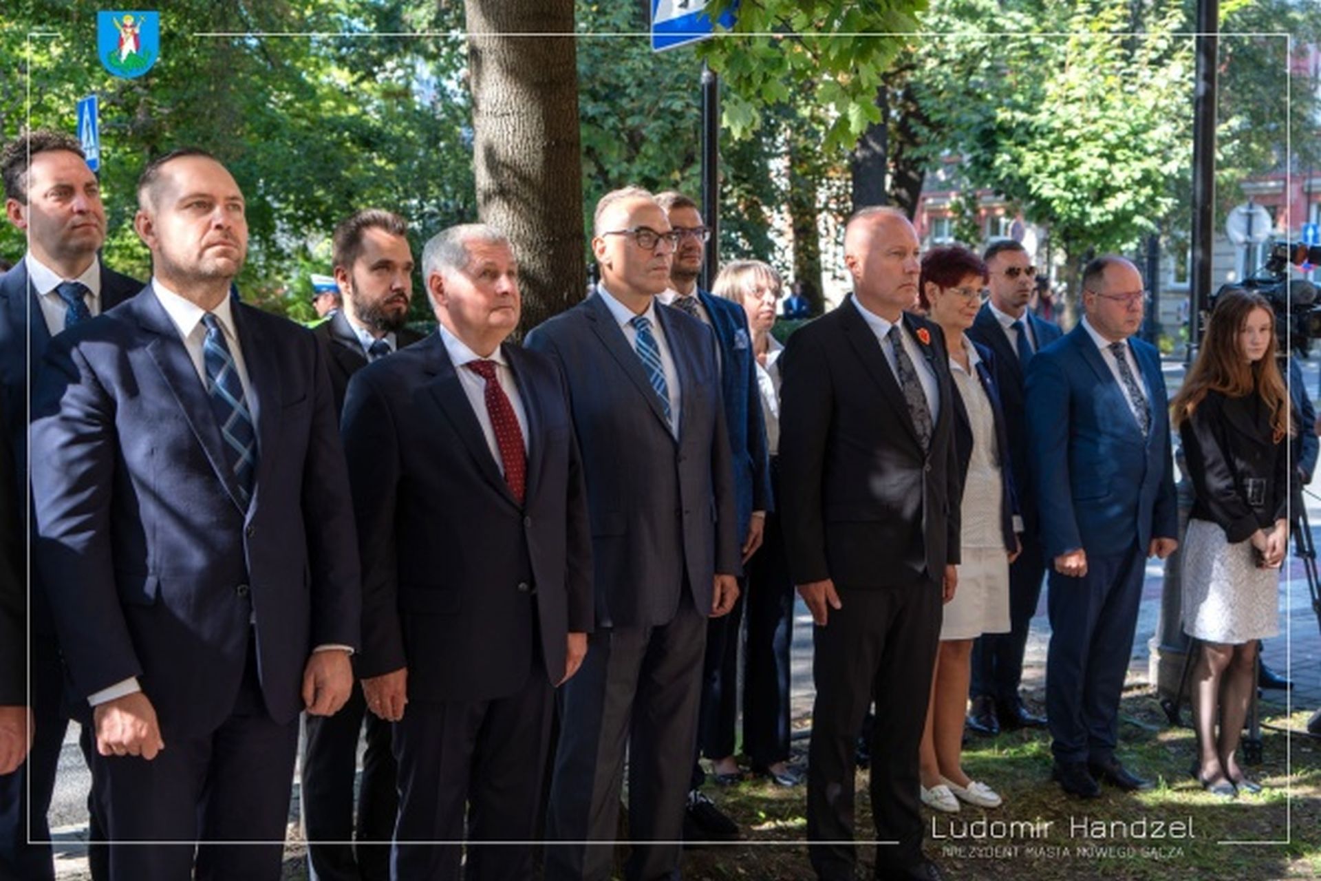 Odsłonięcie pamiątkowej tablicy poświęconej ppłk. Marianowi Chodackiemu