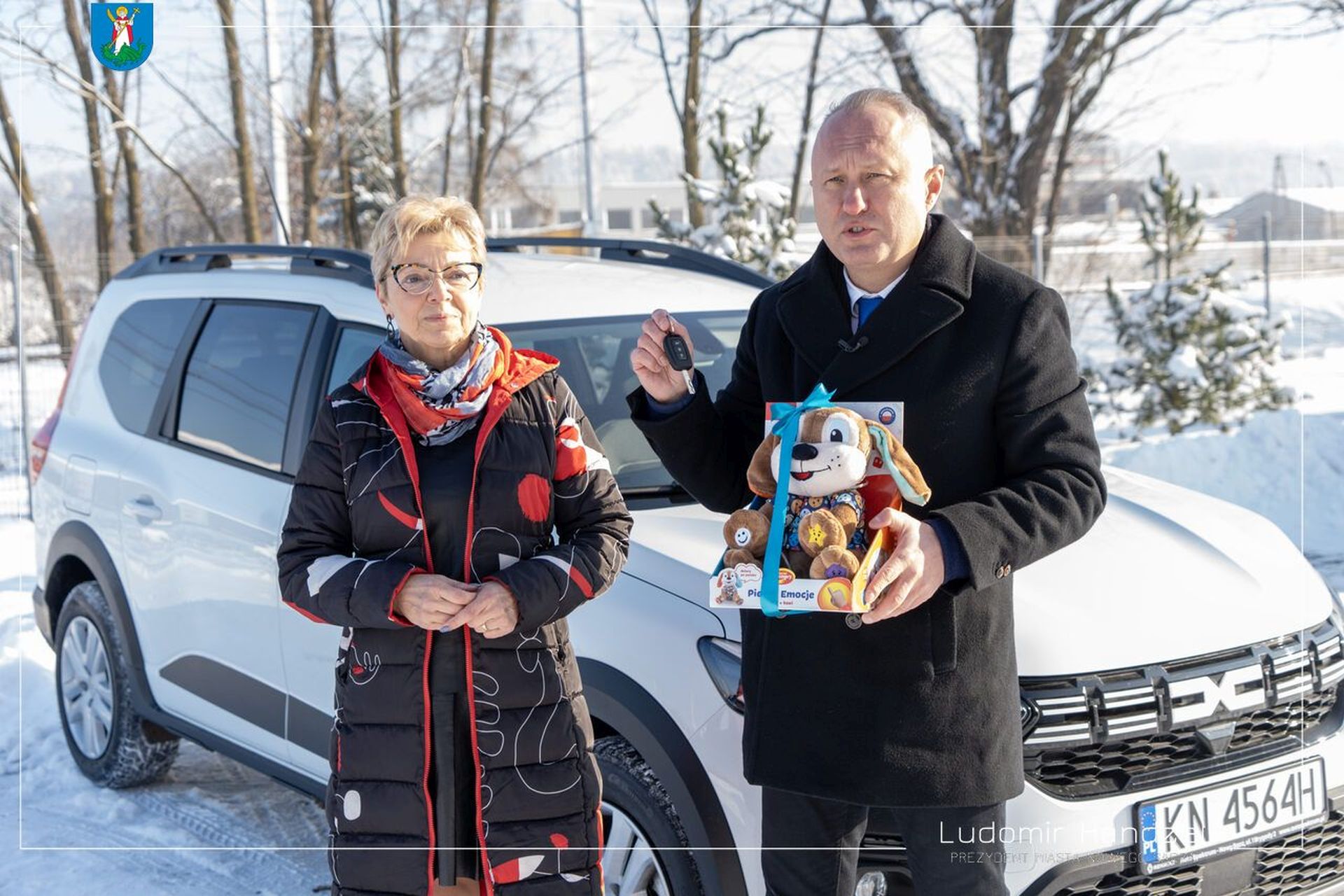 Prezydent wraz z p. Beatą Fortuną