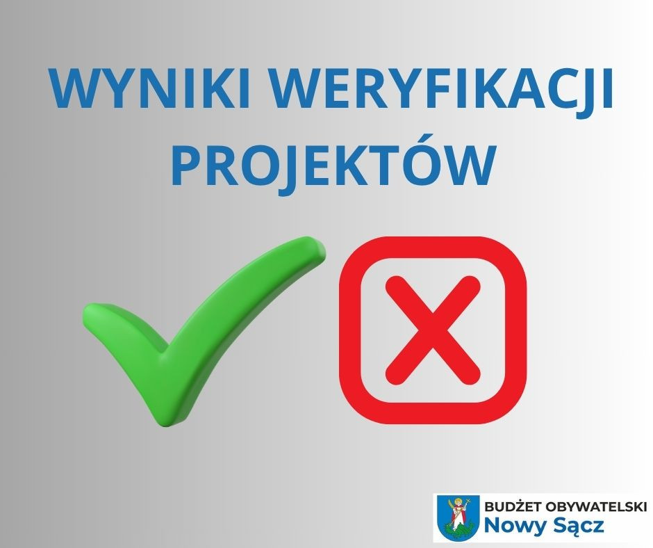 Przedstawiamy wyniki weryfikacji formalnej i merytorycznej projektów zgłoszonych w ramach 12. edycji BO.